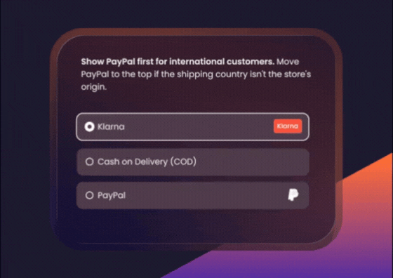 Guide customers without friction