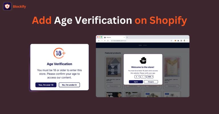 Add Age Verification on Shopify