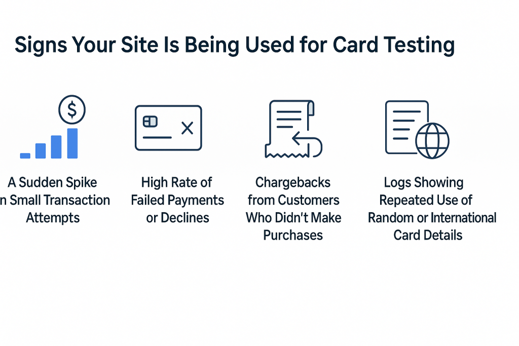 Logs Showing Repeated Use of Random or International Card Details