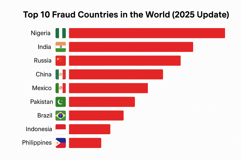 Top 10 Fraud Countries in the World (2025 Update)