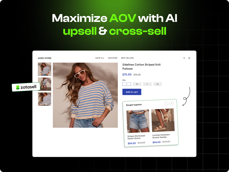 Boost AOV w/ AI product recommendations cross-sell & upsell
