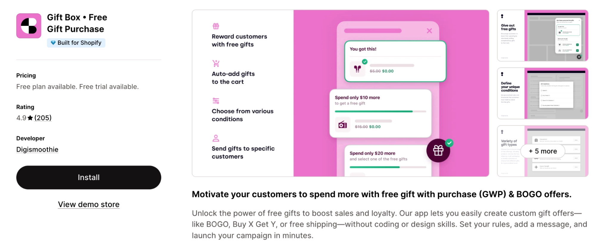 free-gift-app-shopify-gift-box-interface