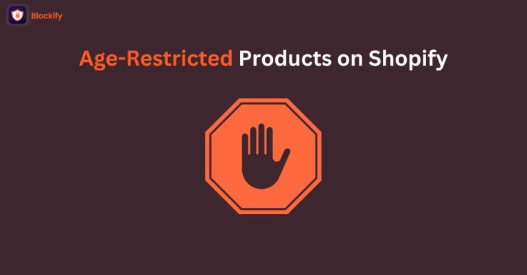 age restricted products on shopify