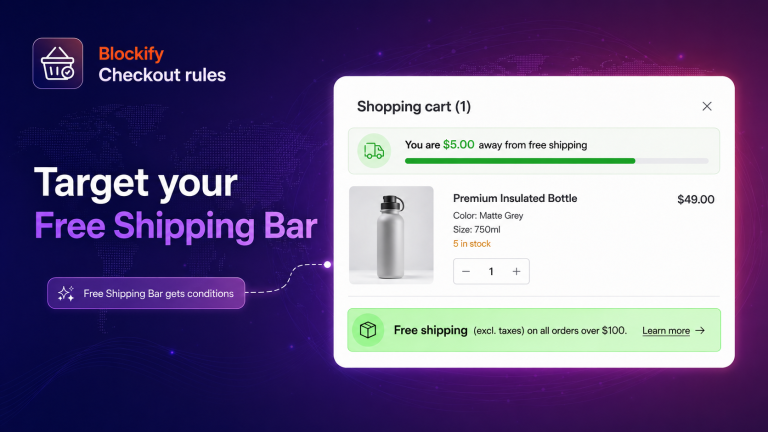 Blockify Checkout Free Shipping