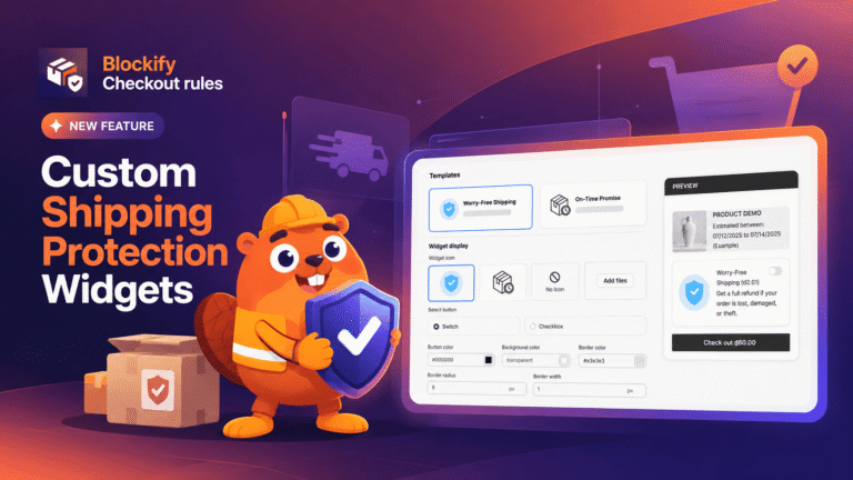 Custom Shipping Protection Widgets